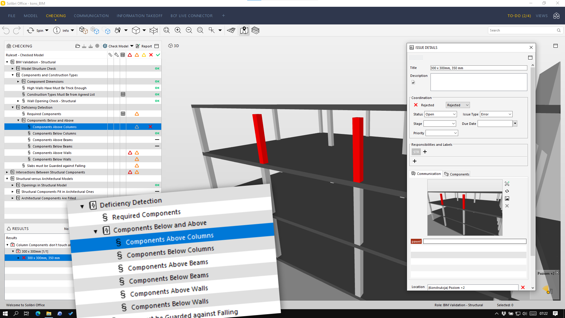 WSC analiza modeli BIM modele konstrukcji WSC