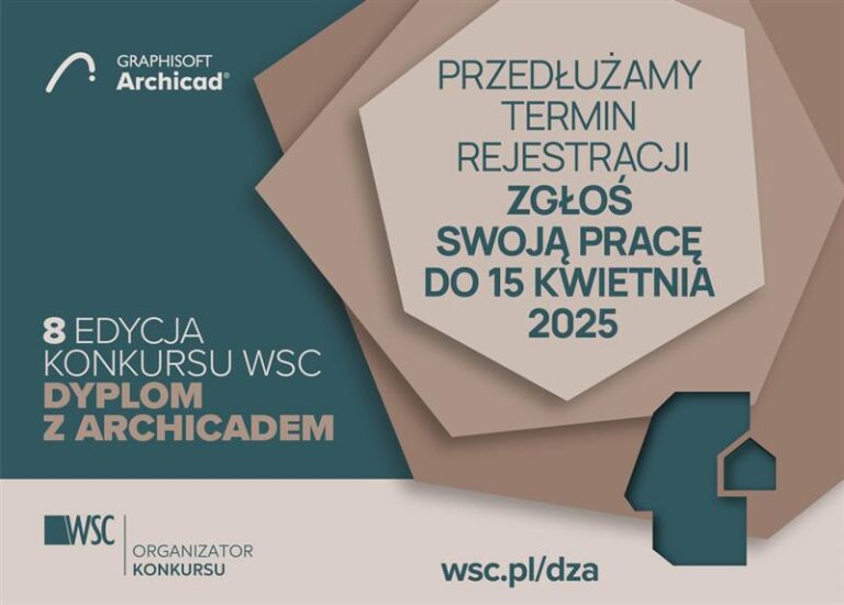Przedłużamy rejestrację w 8 edycji konkursu Dyplom z Archicadem!