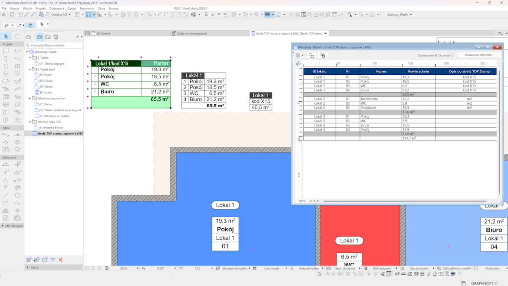Archicad-Biblioteka-ARCHICLUB-Tabele